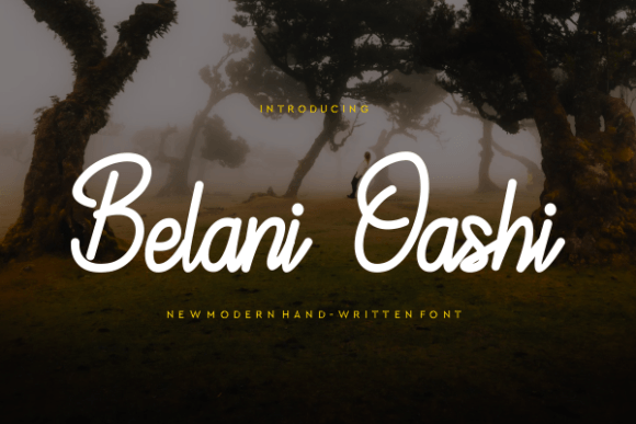 Belani Oashi: A Handwritten Font for Creative Projects