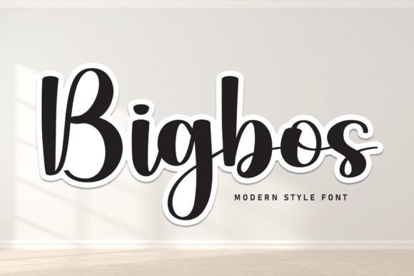 Bigbos: A Polished Script Font for Small Business Branding