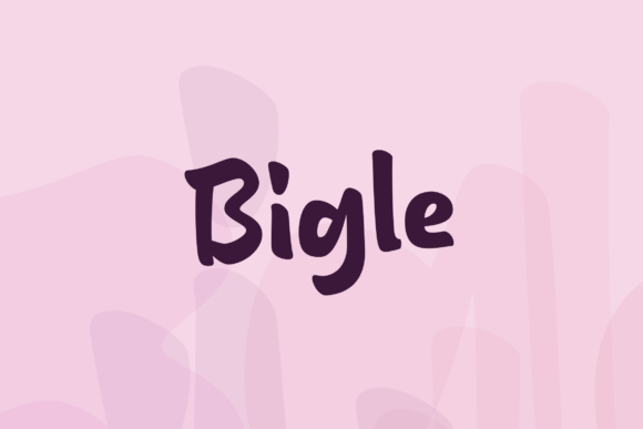 Bigle: A Whimsical Script Font for Editorial Design