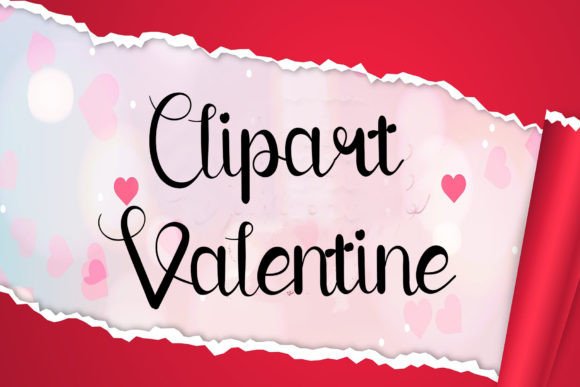 Clipart Valentine: A Refined Script Typeface for Editorial Design