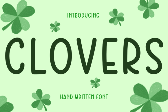 Clovers Font for Handmade Creations