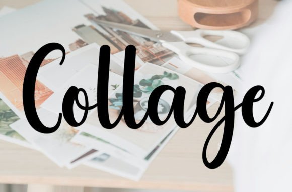 Collage Font for Digital Marketing and Brand Design