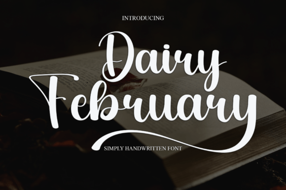 Diary February: A Playful Handwritten Font for Creative Projects