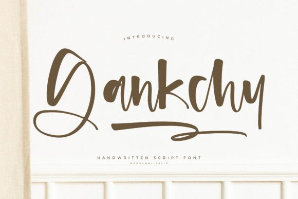 Gankchy Typeface: A Modern Script for Digital Branding