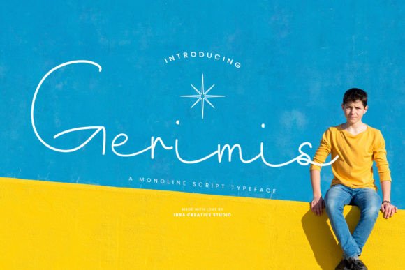 Gerimis: A Monoline Script Font for Digital Elegance