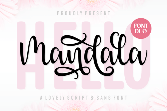 Hello Mandala Duo: A Modern Script and Sans Serif for Editorial Design