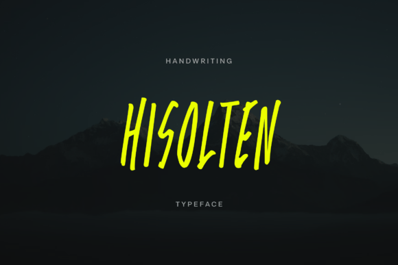 Hisolten Typeface for Eye-Catching Digital Campaigns