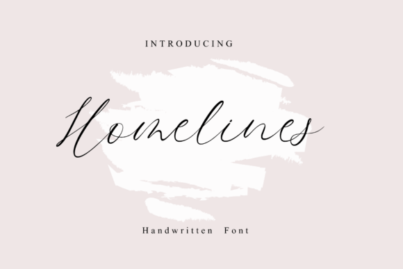 Homelines Typeface: Elevate Handmade Brand Identity