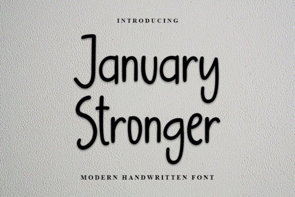 January Stronger Font for Handmade Creations