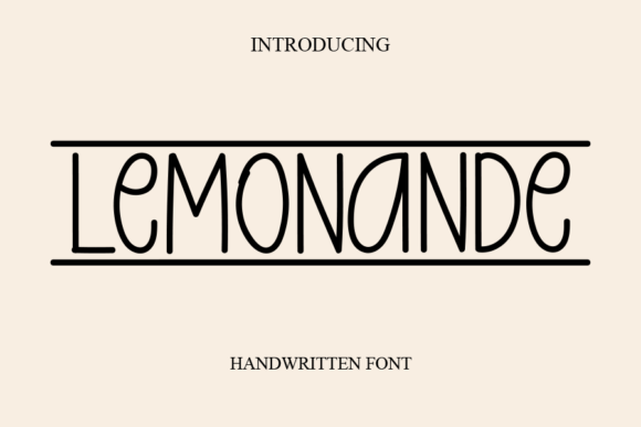 Lemonande: A Handwritten Typeface for Editorial Elegance