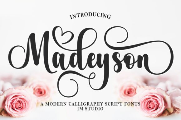 Madeyson: A Romantic Script Typeface for Editorial Design