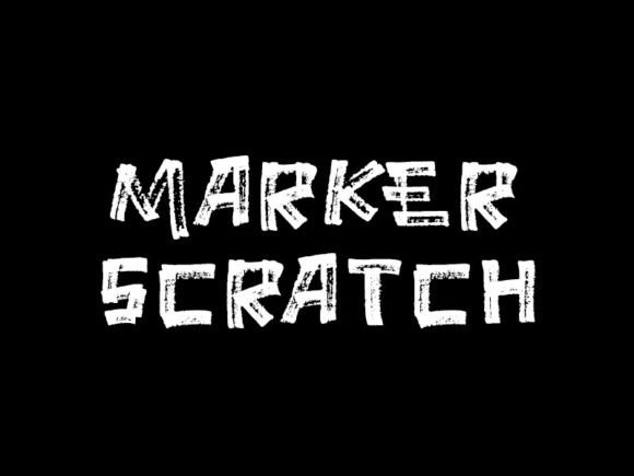 Marker Scratch Typeface: Injecting 80s Alt Energy Into Modern Web Design