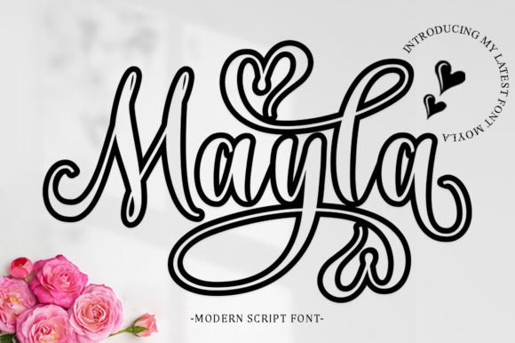 Mayla Outline: A Handwritten Typeface for Polished Digital Branding