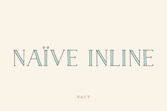 Naive Inline: A Handwritten Serif Typeface for Editorial Design