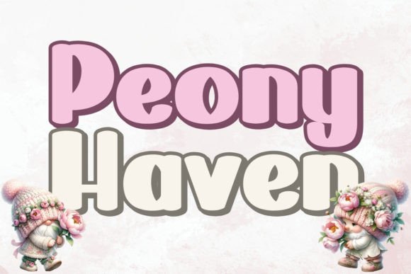 Peony Haven Font for Editorial Design