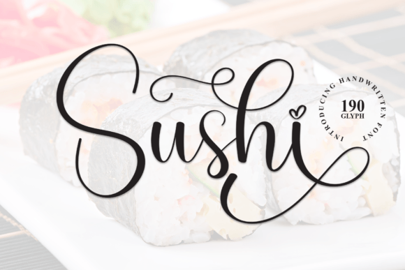 Sushi Font for Branding Projects