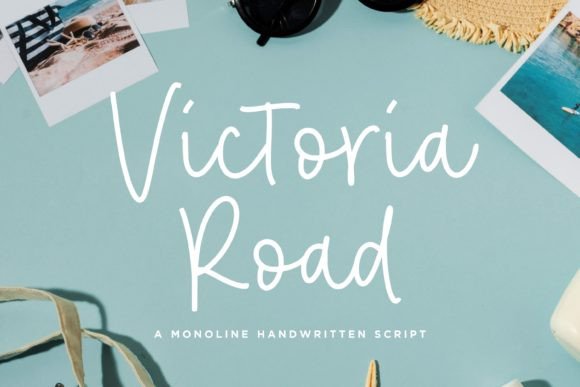 Victoria Road: A Handwritten Script Font for Elegant Brand Identity