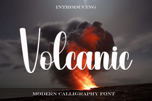 Volcanic Typeface: Elevate Campaign Visuals With Timeless Script Style