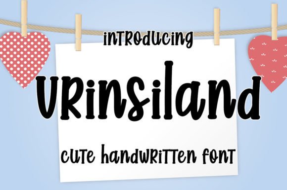 Vrinsiland: A Sweet Handwritten Typeface for Modern Branding