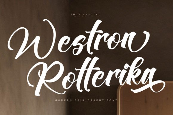 Westron Rotterika: Elevate Your Brand Identity with Elegant Script Typography